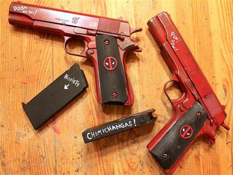 Deadpool .45 Cal Pistol Gun Replica - Loot Nerd