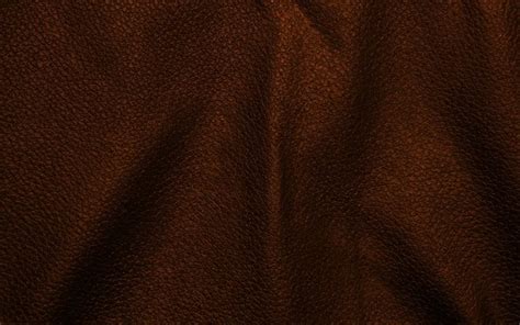 Download wallpapers brown leather background, 4k, wavy leather textures ...