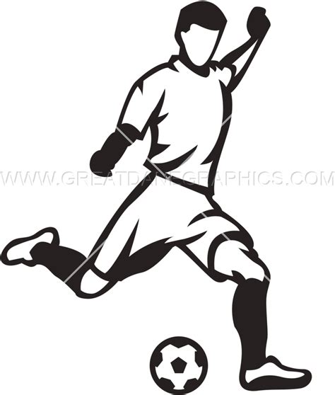 Play Clipart Soccer Kick - Soccer Player Kicking Ball - Png Download - Full Size Clipart ...