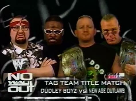 Dudley Boyz vs. New Age Outlaws No Way Out 2000 : r/WWEMatchGraphics