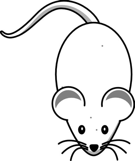 White Mouse With Shadow Clip Art at Clker.com - vector clip art online, royalty free & public domain