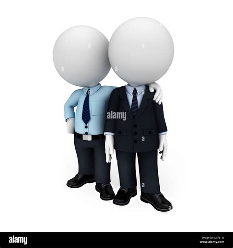 3d white people as business man Stock Photo - Alamy