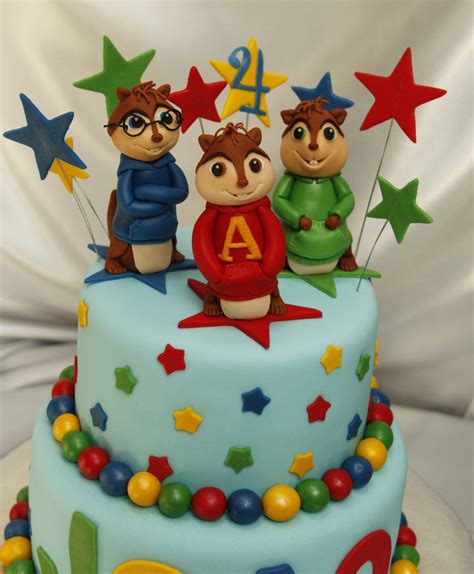 Alvin And Chipmunks Birthday Cake - Kids Birthday Party