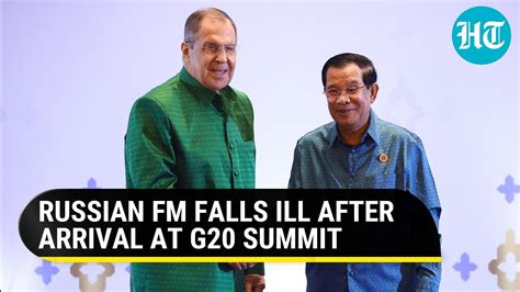 Putin’s minister Lavrov ‘hospitalised’ before G20 Summit | How Russia responded | Hindustan Times