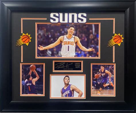 DEVIN BOOKER LIMITED EDITION COLLAGE WITH ENGRAVE AUTOGRAPH REPLICA ...