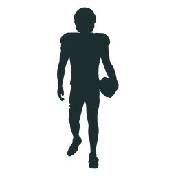 American Football Player Walking Silhouette PNG & SVG Design For T-Shirts