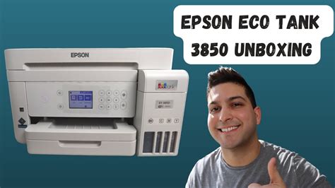 Epson ET 3850 Unboxing Setup & Review - YouTube