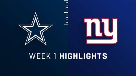 Dallas Cowboys vs. New York Giants highlights | Week 1