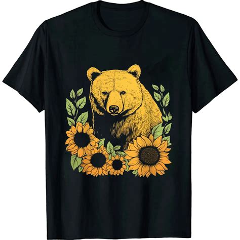 Australia Outback Wildlife Animal Hippie Sunflower Wombat T-Shirt ...