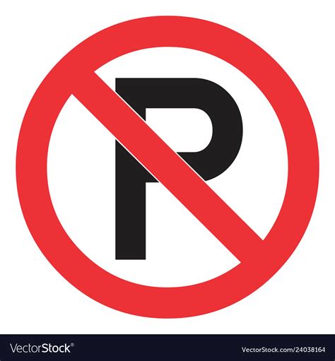 No Parking Sign SVG