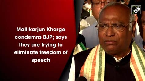 Mallikarjun Kharge condemns BJP; says they are trying to eliminate ...