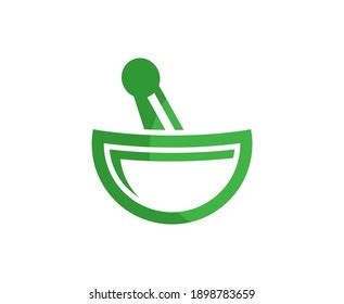 Pharmacy Logo Mortar Pestle Vector Stock Vector (Royalty Free ...