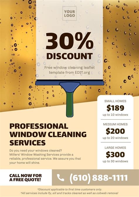 Window Washing Flyers Template