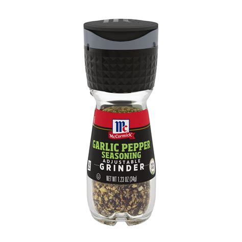 McCormick Garlic Pepper Seasoning Grinder - Shop Herbs & Spices at H-E-B