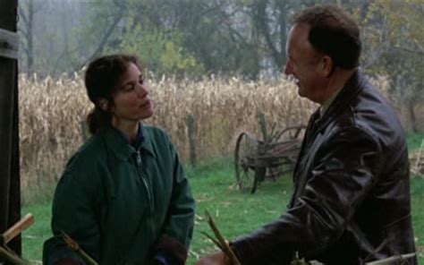 Barbara Hershey and Gene Hackman in Hoosiers