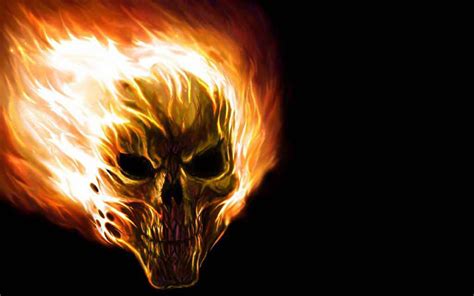 Flaming Skull Wallpapers (50+ images)