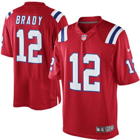 Nike Tom Brady New England Patriots Red Alternate Limited Jersey