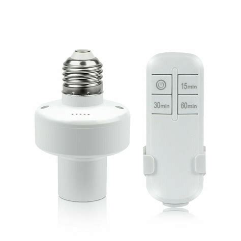 Remote Control Light Lamp Socket E26/E27 Bulb Base, Wireless Light ...