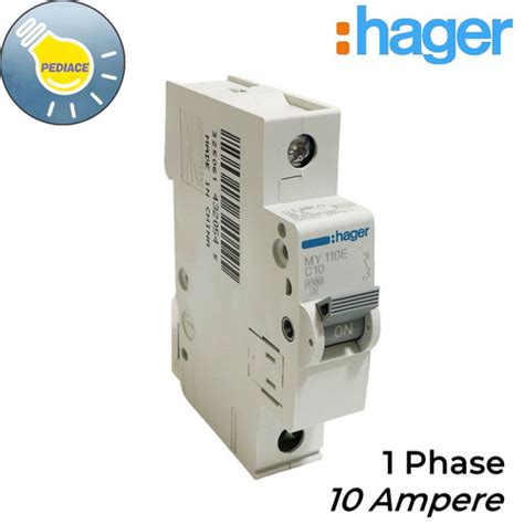 Jual MCB 1 Phase 10A HAGER MY 110E C10 Mini Circuit Breaker 10 Ampere SNI - Kab. Tangerang ...