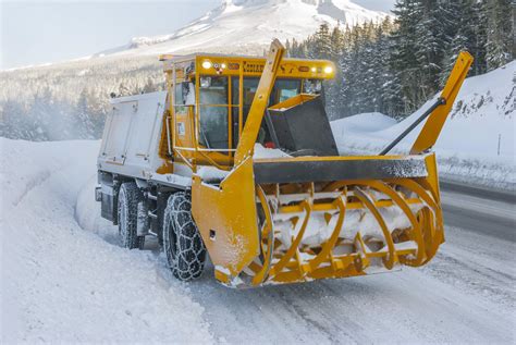 Snow plow | Snow plow on a bright, clear day | Oregon Department of ...