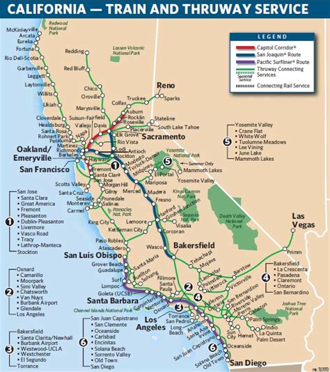 Amtrak Stations California Map - Australia Map
