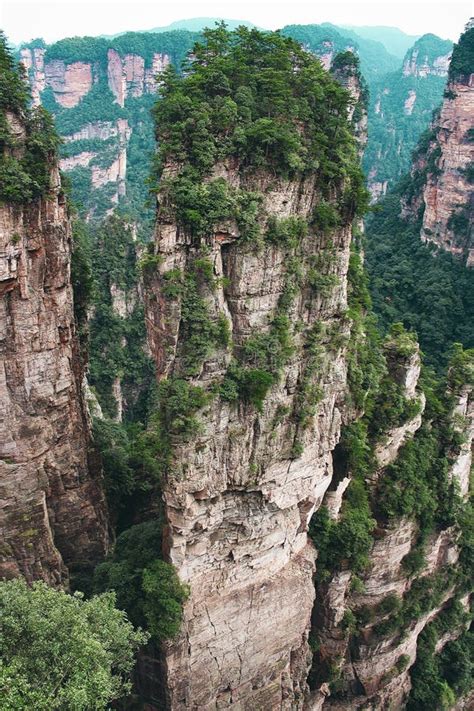 Wulingyuan, Avatar Film Park, China, Asia, Top of the Mountains. Stock Photo - Image of world ...