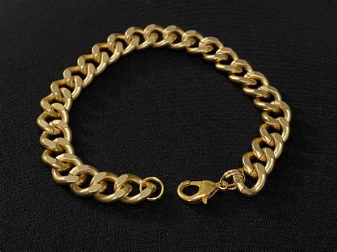 Gold Chain Bracelet | Copper Cross Metalweaving