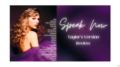 Review: Taylor Swift re-records ‘Speak Now’ album, surprises fans with new tracks – Eagle Nation ...