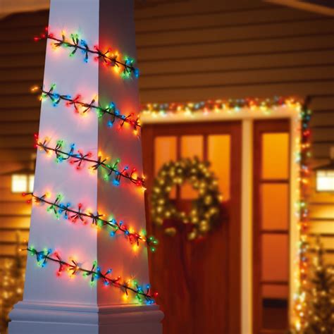 Holiday Time Garland Light Set Green Wire Multi Bulbs, 200 Count - Walmart.com