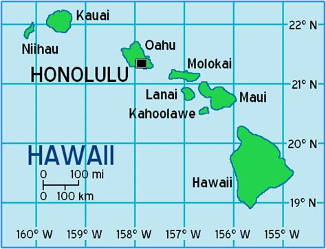 Hawaii Latitude And Longitude Map | Images and Photos finder