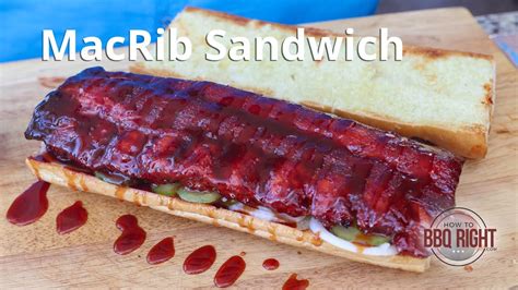 McRib Sandwich - YouTube