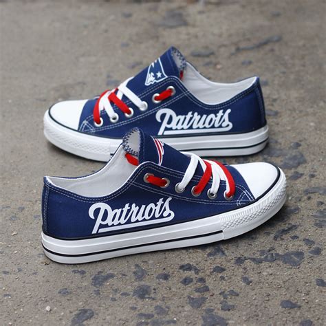 New England Patriots shoes blue color Low Top Sport Sneakers -Jack sport shop