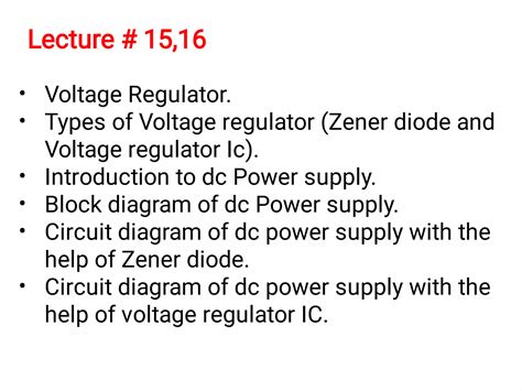 types of voltage regulator and DC power supply notes.pdf