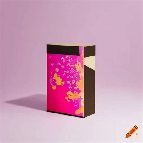 Chromataste tea box packaging design on Craiyon