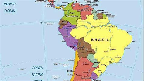 Latin America Political Map - United States Map