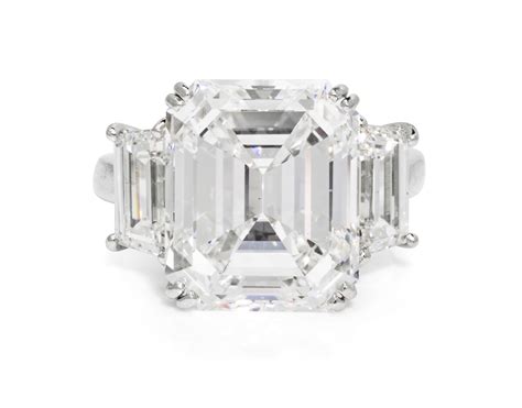 A platinum and diamond ring| Estimate: $200,000 - $300,000 | Trabert & Hoeffer: An Iconic ...