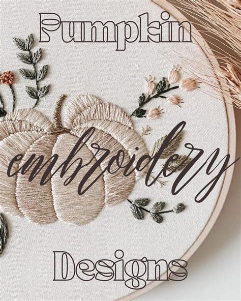 15 Precious Pumpkin Embroidery Patterns And Ideas - meshthread.com