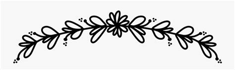 Transparent White Floral Divider , Free Transparent Clipart - ClipartKey