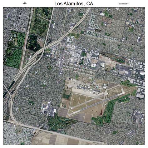 Aerial Photography Map of Los Alamitos, CA California