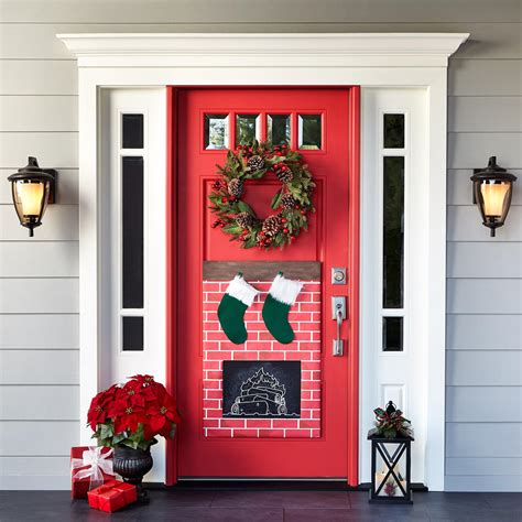 Christmas Fireplace Door Décor | Projects | Michaels