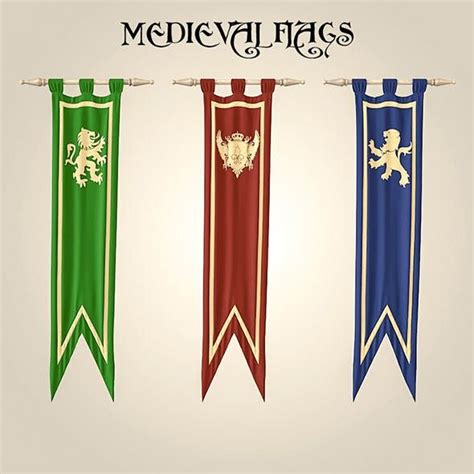 Medieval_flags | Medieval banner, Medieval, Medieval decor