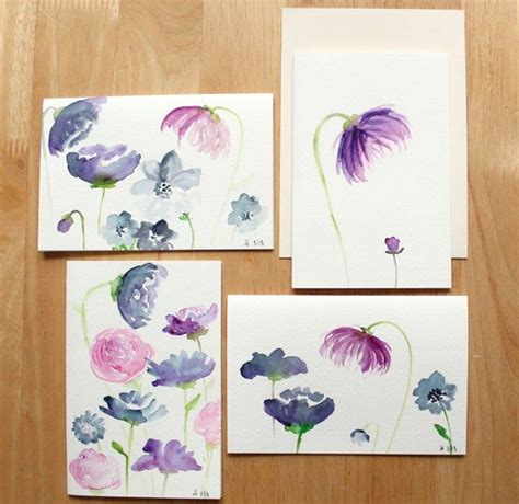 Lovely Loose Watercolor Flowers Tutorial | Proyectos de arte fáciles ...