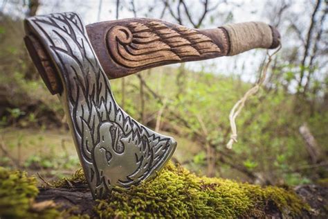 Handmade Viking Axe - Eagle in 2020 | Viking axe, Hand carved walking sticks, Vikings