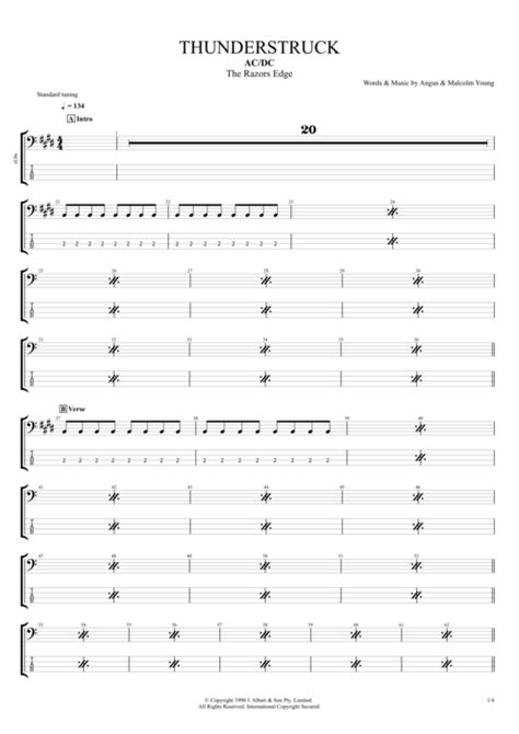 Thunderstruck Tab by AC/DC (Guitar Pro) - Full Score | mySongBook