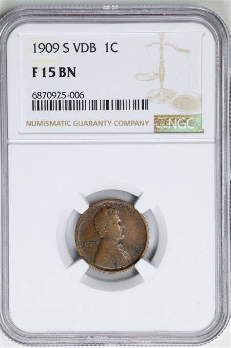 1909-S VDB 1C Lincoln Wheat Cent F15BN NGC 6870925-006 | eBay