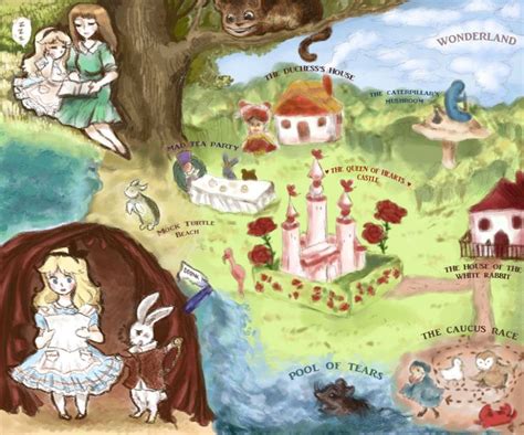 Alice in Wonderland Map by ferriyarne on DeviantArt | Alice in ...