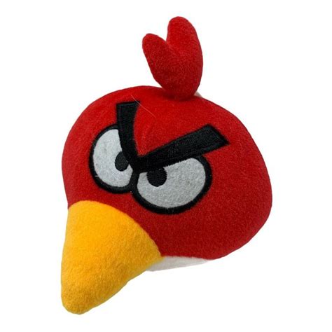 PLUSH RED ANGRY BIRDS STUFFED ANIMAL SUCTION CUP HANGING TOY 6" ROUND | eBay in 2021 | Red angry ...