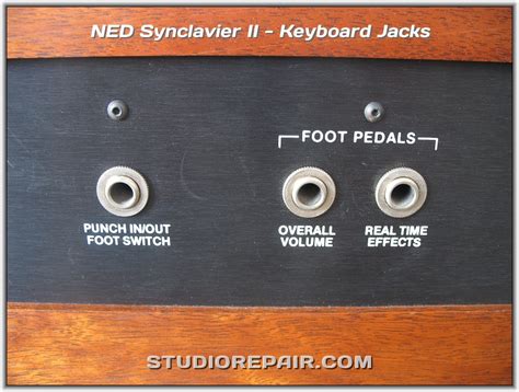 STUDIO REPAIR - NED Synclavier II - Keyboard Jacks