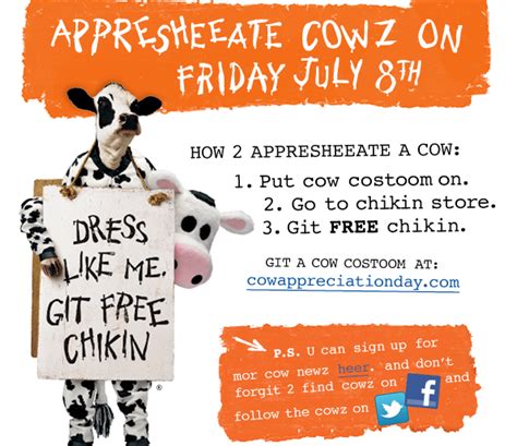 Chick-Fil-A: 2011 Cow Appreciation Day