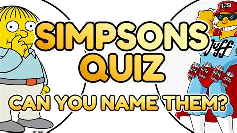 Simpsons Characters - Can you name these stars of Springfield?? - YouTube